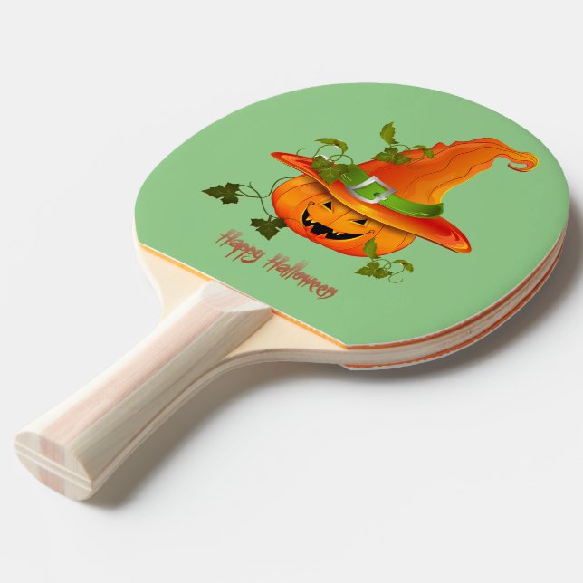 Witchcraft Wonder: Halloween Ping Pong Paddle (Front Angle)