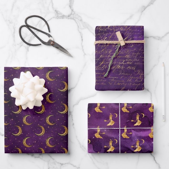 witched Pattern  Wrapping Paper Sheet (Front)