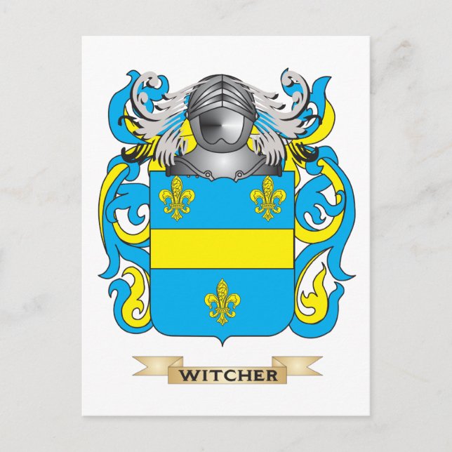 Witcher Family Crest (Coat of Arms) Postcard (Front)