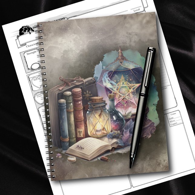 Witchery | Pastel Spellbook Tomes and Crystal Ball Notebook (Creator Uploaded)
