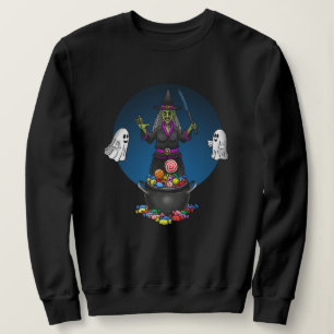 Witches and Ghosts Trick or Treat Halloween Party Sweatshirt