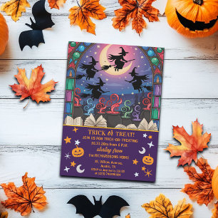 Witches and Potions Trick or Treat Halloween Invitation