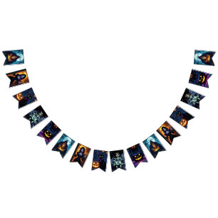 Witches and Warlocks Halloween Party Bunting