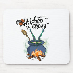 Witches Be Crazy Mouse Mat