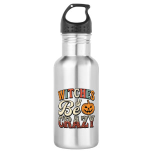Witches Be Crazy Vintage Halloween Shirt Design_1 532 Ml Water Bottle