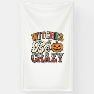 Witches Be Crazy Vintage Halloween Shirt Design_1 Banner