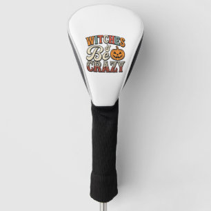 Witches Be Crazy Vintage Halloween Shirt Design_1 Golf Head Cover