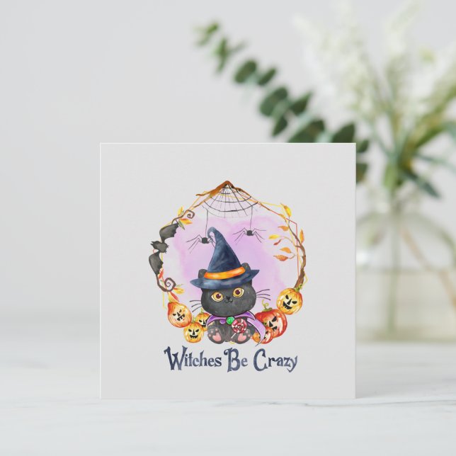 Witches Be Crazy – Witch Black Cat (Standing Front)