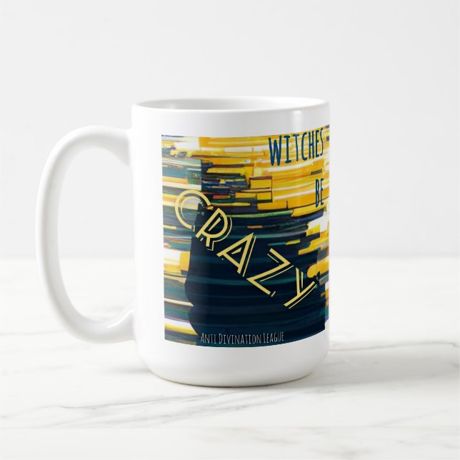 Witches Be Crazy (yellow) mug (Left)