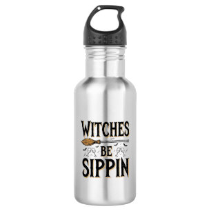 Witches Be Sippin Vintage Halloween Drink Shirt_1 532 Ml Water Bottle
