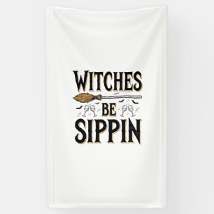 Witches Be Sippin Vintage Halloween Drink Shirt_1 Banner