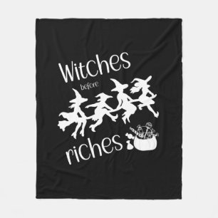 Witches before Riches Fleece Blanket