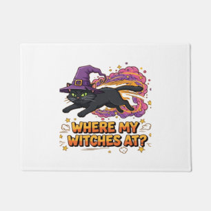 witches black cat Classic T-Shirt Doormat