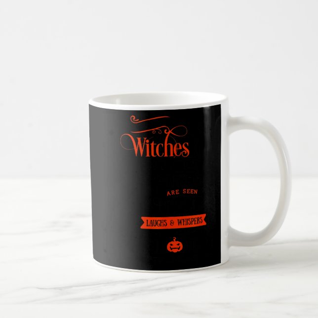 Witches, Black Cats, And Moon Halloween  Coffee Mug (Right)