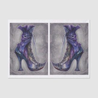 Witches Boot Decoupage Tissue Paper Left and Right