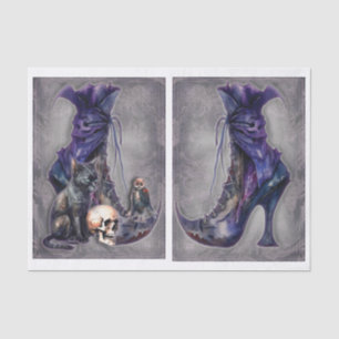 Witches Boot with Friends Left and Right Tissue Paper