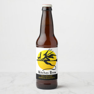 Witches Brew Custom Beer Label