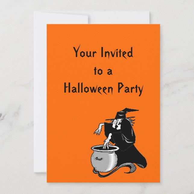 Witches Brew Halloween Party Invitation (Front)