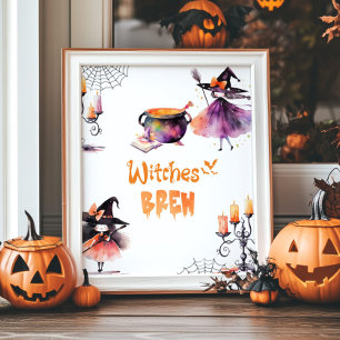 Witches Brew Halloween party Poster