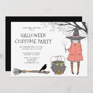 Witches Brew Kid's Halloween Party Invitation