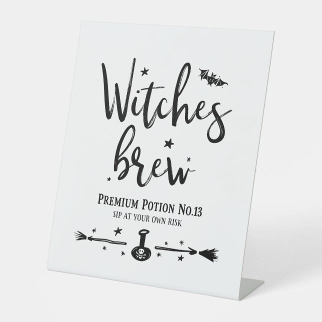 Witches Brew Pedestal Sign (Front)