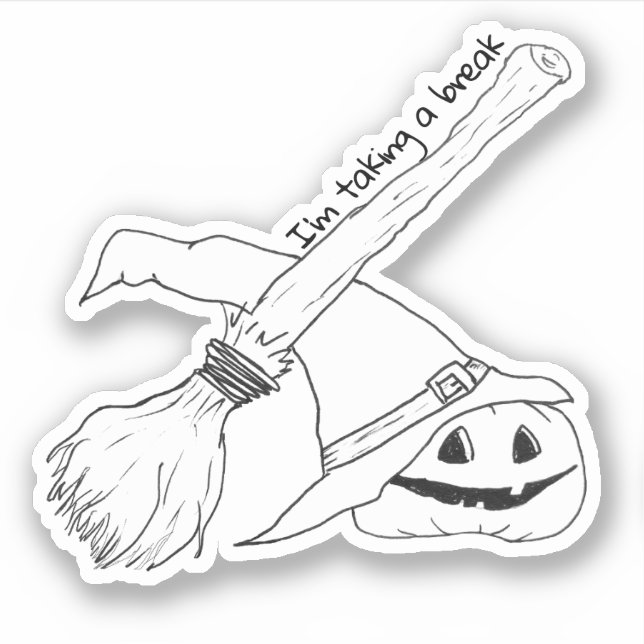 Witches Broom Halloween (Front)