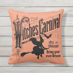 Witches Carnival for Halloween Cushion