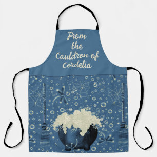 Witches Cauldron Blue Apron