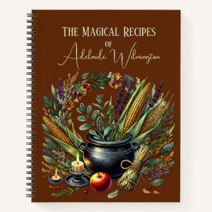 Witches' Cauldron Recipes Personalised Notebook