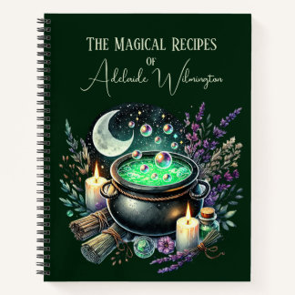 Witches' Cauldron Recipes Personalised Notebook