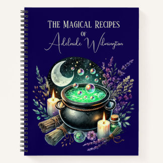 Witches' Cauldron Recipes Personalised Notebook