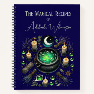 Witches' Cauldron Recipes Personalised Notebook