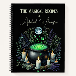 Witches' Cauldron Recipes Personalised Notebook