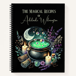 Witches' Cauldron Recipes Personalised Notebook