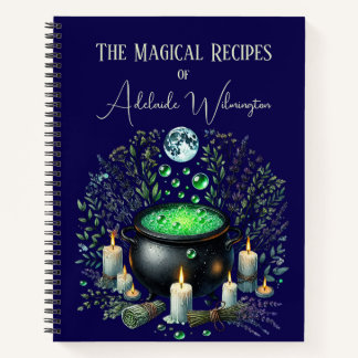 Witches' Cauldron Recipes Personalised Notebook