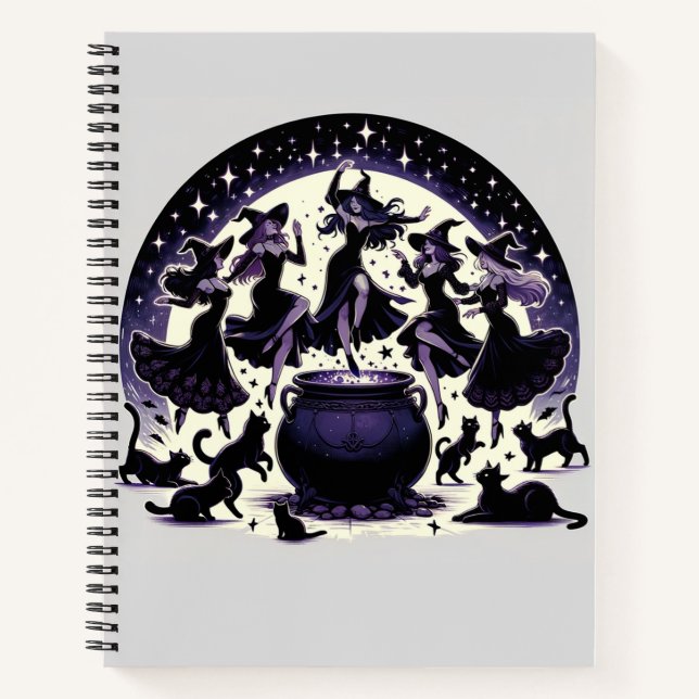 Witches Dans: Enchanted Forest Gathering Notebook (Front)