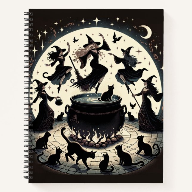 Witches Dans: Enchanted Forest Gathering Notebook (Front)