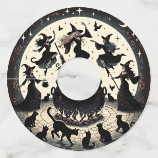 Witches Dans: Enchanted Forest Gathering Wine Glass Tag