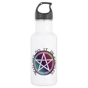 "Witches do it in circles" cute Pagan design 532 Ml Water Bottle