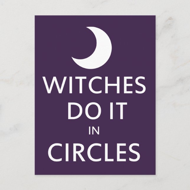 Witches do it in circles postcard (Front)
