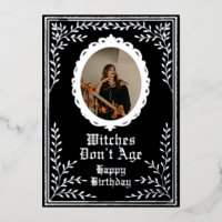 Witches dont age birthday card custom