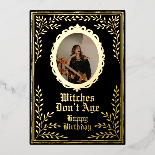 Witches dony age birthday card custom (Front)