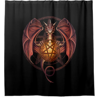 Witches Dragon Shower Curtain