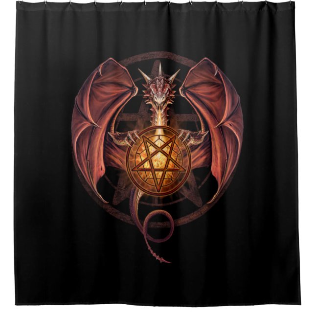 Witches Dragon Shower Curtain (Front)