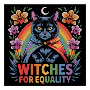 Witches For Equality Feminist Poster
