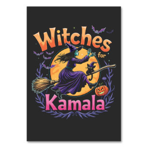 Witches For Kamala Childless Cat Lady Halloween Table Number