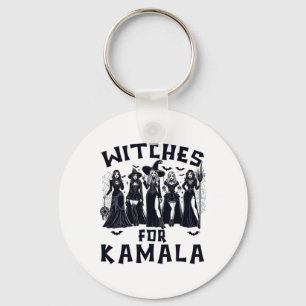Witches For Kamala Harris Election 2024 Halloween  Key Ring