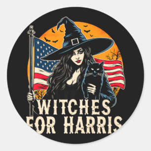 Witches For Kamala Harris Halloween Political Elec Classic Round Sticker