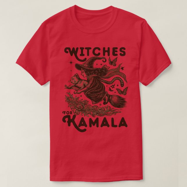 Witches For Kamala T-Shirt (Design Front)