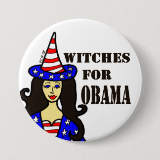 Witches For Obama Fun Halloween Button